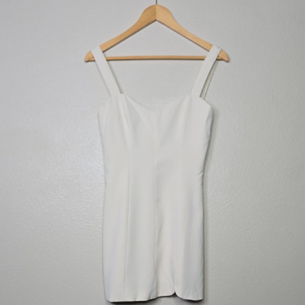 Peppermayo  Match Point Sweetheart  Lace Up Cream Mini Dress Size  Xs NWT. - Picture 3 of 11